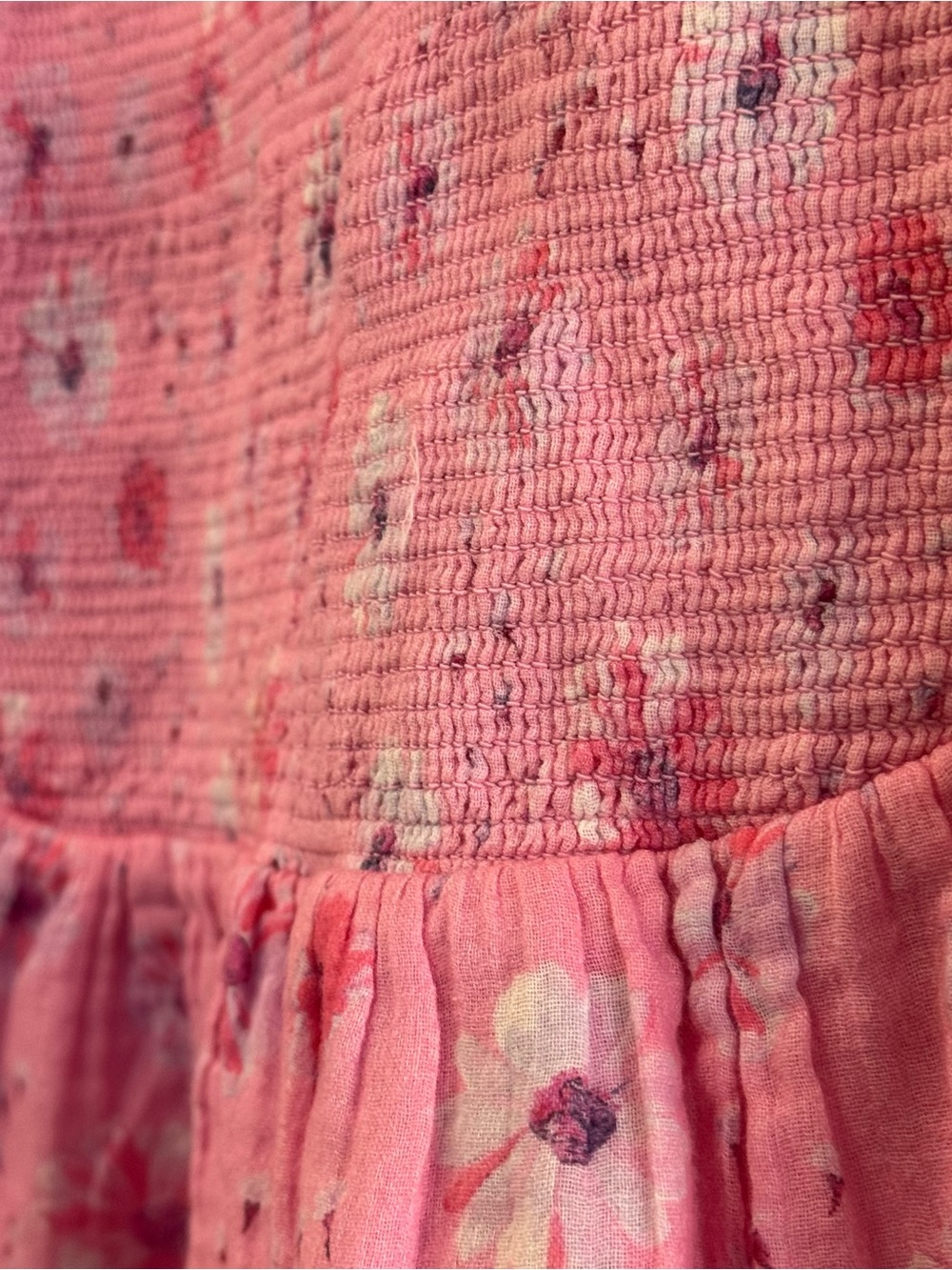 LoveShackFancy Pink Floral Mini Dress - Picture 9 of 16